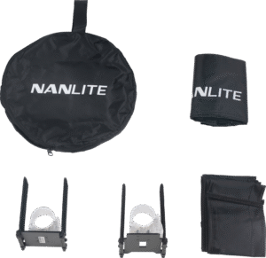 NANLITE Barndoor with eggcrate for Pavotube II 15C