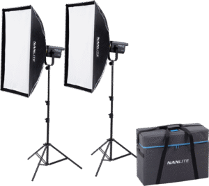 NANLITE FS-200B Bi-Colour 2 light kit with stand