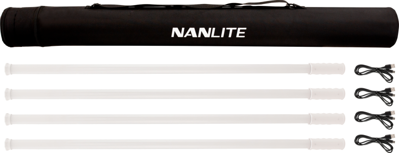 Kit NANLITE Pavotube T8-7X-4 Light kit  & Pavobulb 10C 4 Bulb kit