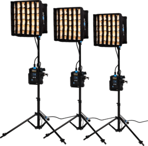 NANLITE PavoSlim 60B LED Panel  3-Light Kit With Stand