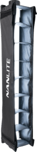 NANLITE Barndoor with eggcrate for Pavotube II 15X
