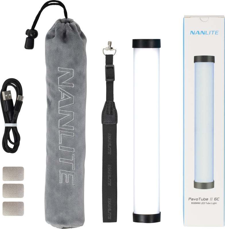 LED tube light with battery.