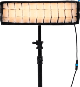 design measuring and the shape of the PavoSlim 60CL makes it especially well suited for confined spaces and low ceiling shots.