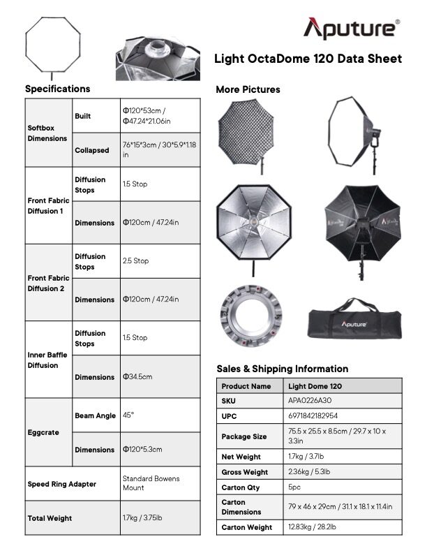 APUTURE Light OctaDome 120