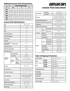 AMARAN F22x bi-color flexible light
