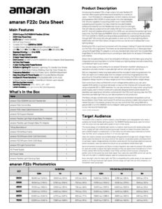 AMARAN F22c RGB flexible light