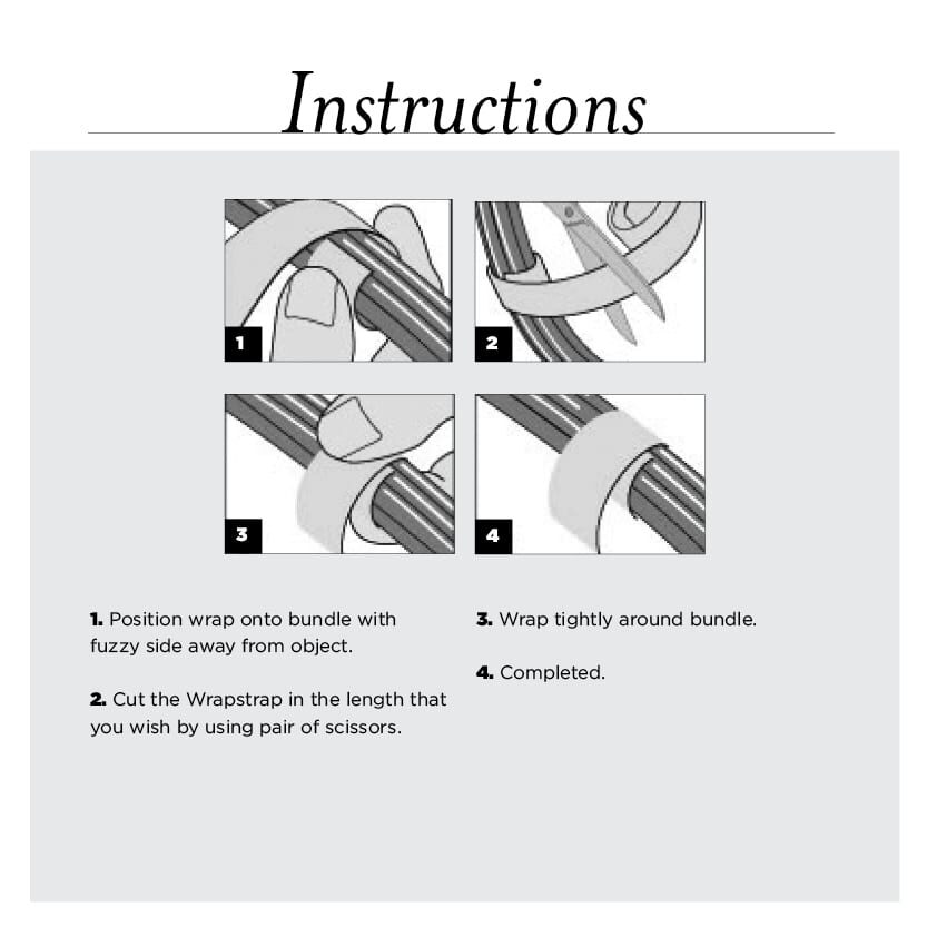 3/4" x 10' RIP-TIE WrapStrap, 1 Roll, BLUE