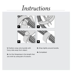 3/4" x 10' RIP-TIE WrapStrap, 1 Roll, BLUE