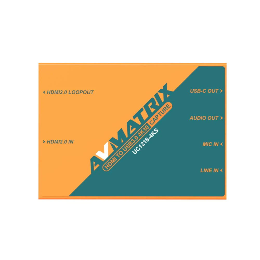 AVMATRIX UC1218-4KS HDMI to USB3.0 4K30 Capture Box