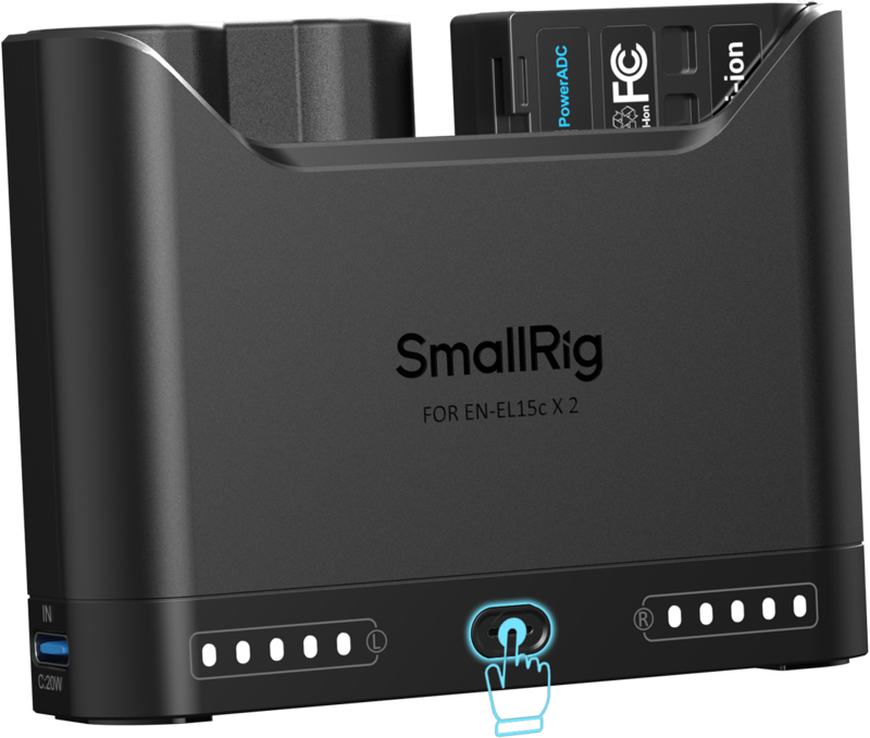 SMALLRIG 5486 Turbo Charging Kit for EN-EL15c Camera Batteries