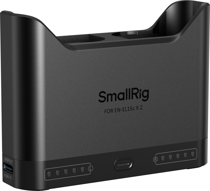 Guarantees full compatibility with&nbspNikon EN-EL15c batteries and is capable of charging both original and third-party batteries.&nbspThe charger’s dual-slot design allows for simultaneous charging of two batteries or single-battery charging