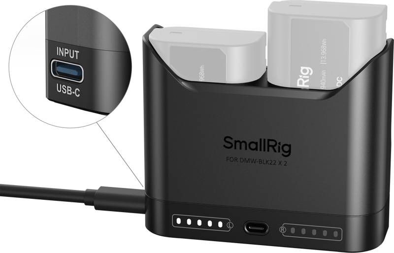 SMALLRIG 5492 Camera Battery Charger for DMW-BLK22