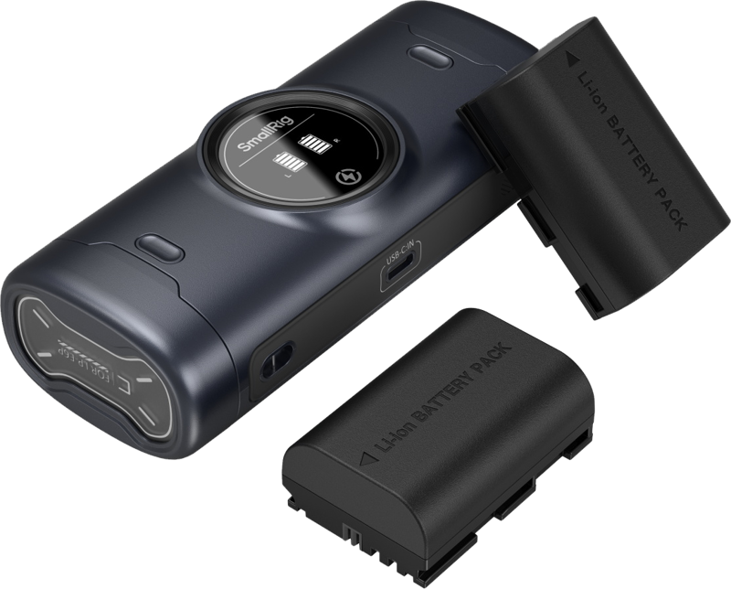 Includes two high-performance batteries and a dual-channel fast charger. Featuring a full decoding chip