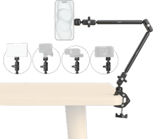 SMALLRIG 5626 Desktop Magic Arm with Crab-Shaped Clamp Kit (MagSafe-Compatible Edition)