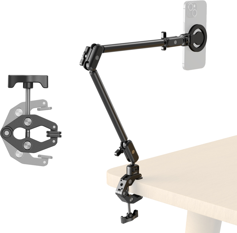 SMALLRIG 5626 Desktop Magic Arm with Crab-Shaped Clamp Kit (MagSafe-Compatible Edition)