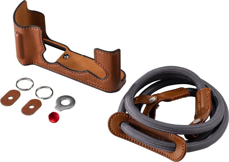SMALLRIG 5670 Leather Half Case Kit for FUJIFILM X-T30 / X-T30 II / X-T30 III Brown
