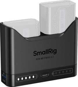 fully charging two batteries in approximately 2 hours for optimal efficiency.