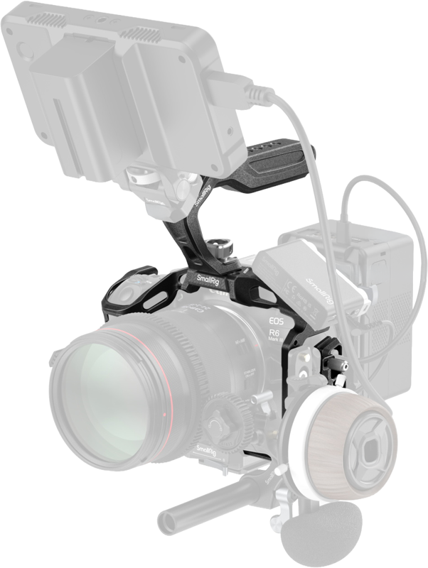 SmallRig “Black Mamba” Cage for Canon EOS R6 Mark II | Chính hãng - mặt sau và phụ kiện đi kèm