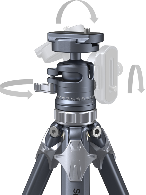 SMALLRIG 4222 Lightweight Travel Tripod AP-02