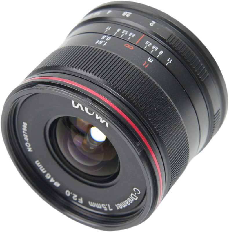 LAOWA 7.5mm f/2 (Lightweight) Lens - MFT / Black