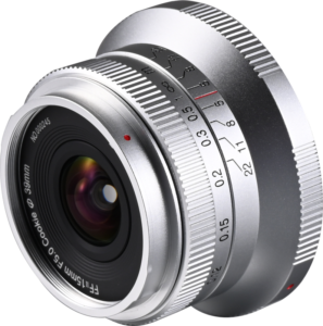 LAOWA 15mm f/5 Cookie FF (Auto Aperture - Silver) - Sony FE