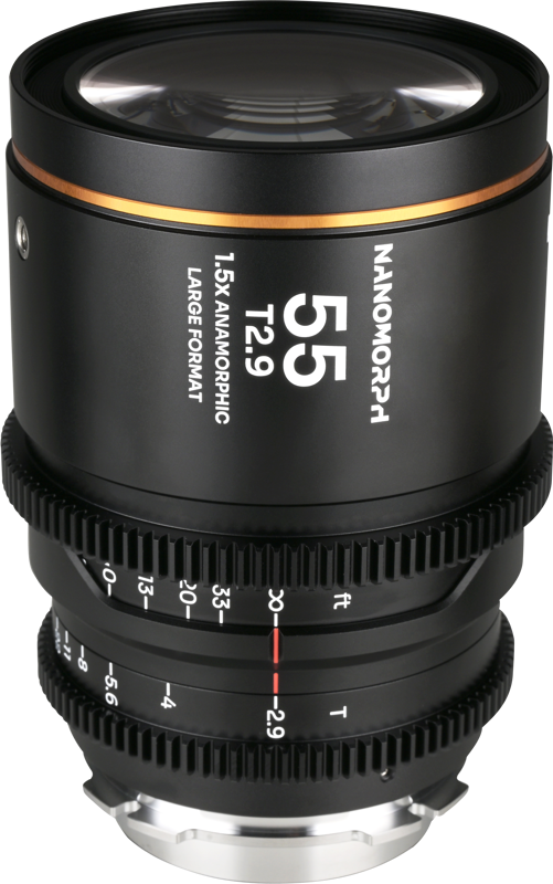 LAOWA Nanomorph LF 55mm T2.9 1.5X (Amber) - Arri PL/Canon EF