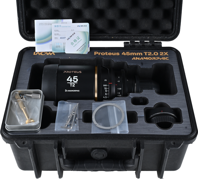 LAOWA Proteus 2X Anamorphic 45mm T2 - Amber - Arri PL/Canon EF