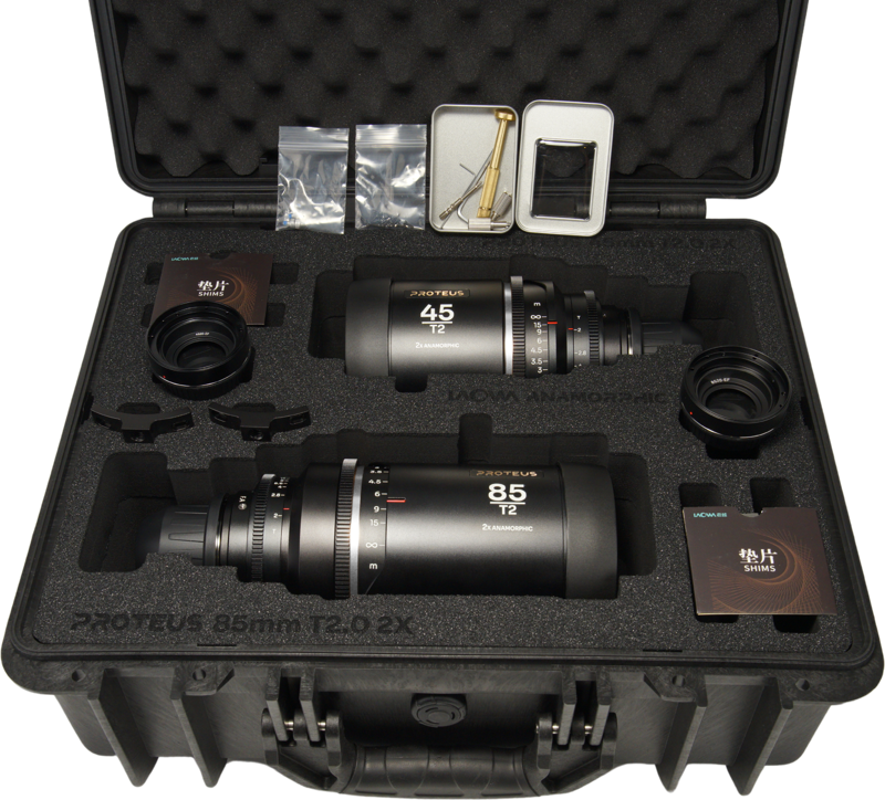 LAOWA Proteus 2X Anamorphic 2-Lens Bundle Set B (45mm, 85mm) - Silver - Arri PL/Canon EF