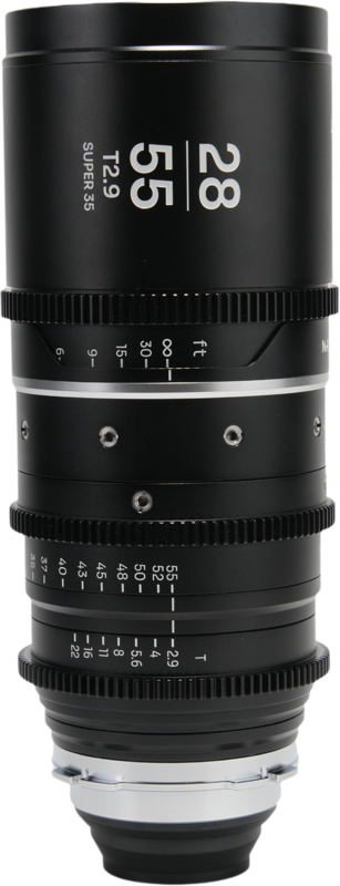 The Laowa Nanomorph Zoom 28-55mm T2.9 1.5X S35 is a high-performance anamorphic zoom lens designed for Super 35 sensors. Offering a unique 1.5X anamorphic squeeze