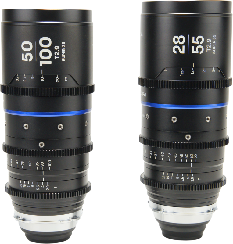 The Laowa Nanomorph Zooms 50-100mm &amp 28-55mm T2.9 1.5X S35 are a professional anamorphic zoom lenses designed for Super 35 sensors. Offering a 1.5X anamorphic squeeze