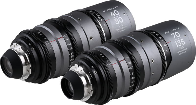 LAOWA Sunlight 2X Anamorphic Zoom 2-Lens Bundle (40-80mm,70-135mm) (Silver) Arri PL