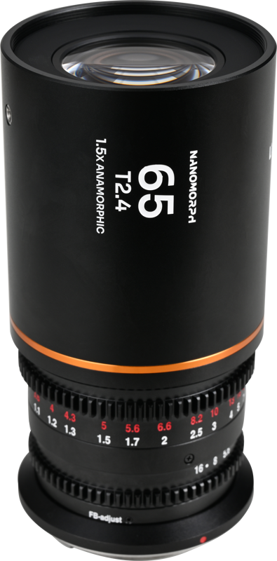 LAOWA Nanomorph 65mm T2.4 1.5X S35 (Amber) - MFT