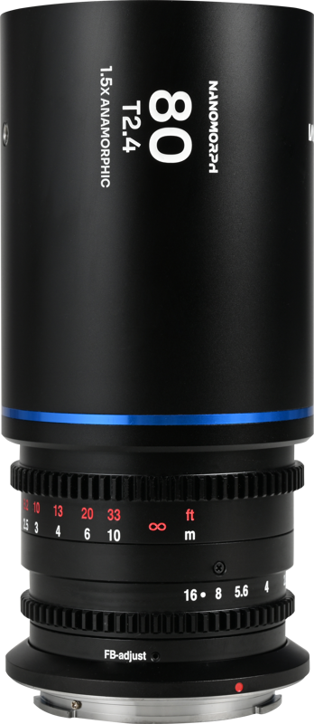 LAOWA Nanomorph 80mm T2.4 1.5X S35 (Blue) - Canon RF