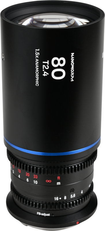 LAOWA Nanomorph 80mm T2.4 1.5X S35 (Blue) - Nikon Z