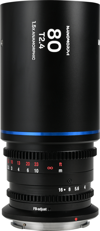 LAOWA Nanomorph 80mm T2.4 1.5X S35 (Blue) - L Mount