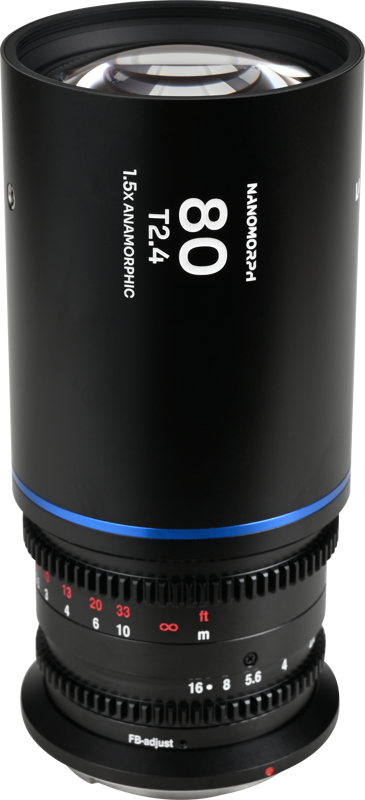LAOWA Nanomorph 80mm T2.4 1.5X S35 (Blue) - L Mount