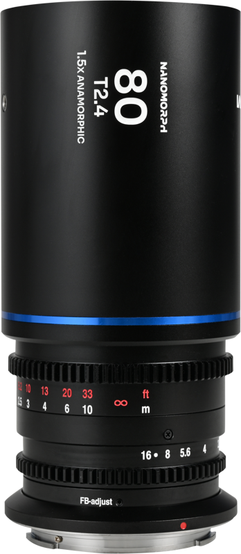 LAOWA Nanomorph 80mm T2.4 1.5X S35 (Blue) - DL