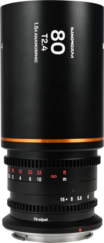 LAOWA Nanomorph 80mm T2.4 1.5X S35 (Amber) - Fuji X