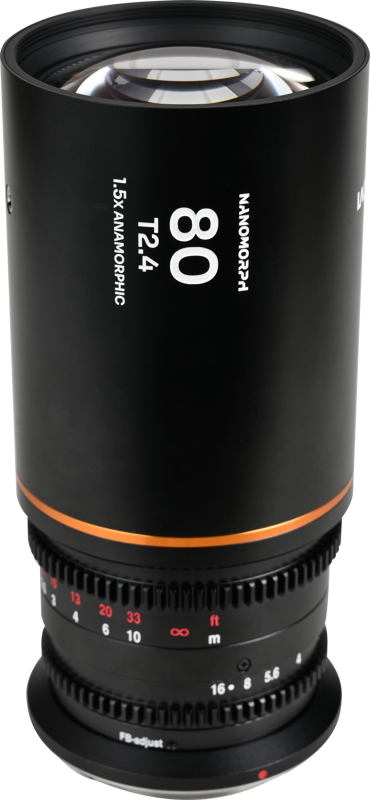 LAOWA Nanomorph 80mm T2.4 1.5X S35 (Amber) - DL