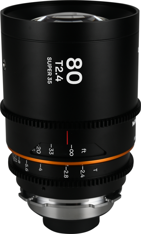 LAOWA Nanomorph 80mm T2.4 1.5X S35 (Amber) - Arri PL/Canon EF