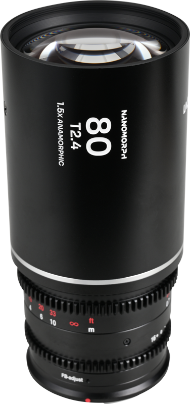 LAOWA Nanomorph 80mm T2.4 1.5X S35 (Silver) - Canon RF