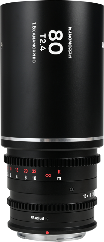 LAOWA Nanomorph 80mm T2.4 1.5X S35 (Silver) - DL