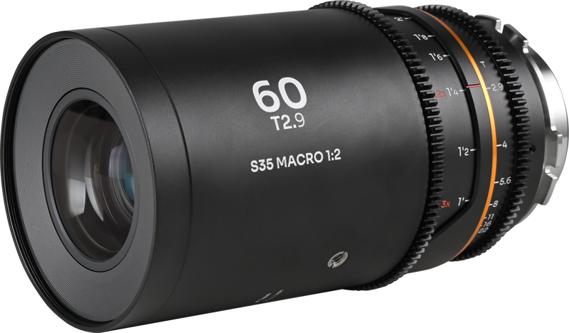 LAOWA Nanomorph 60mm T2.9 1.5X S35 Macro 1:2 (Amber) - Arri PL/Canon EF