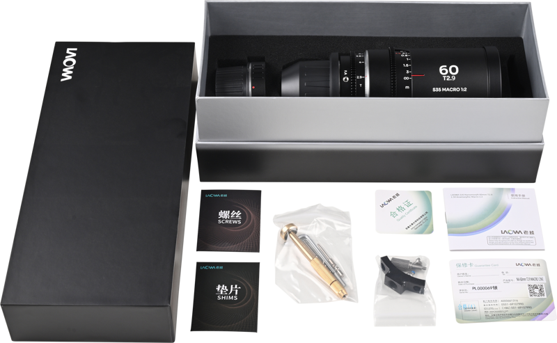 LAOWA Nanomorph 60mm T2.9 1.5X S35 Macro 1:2 (Silver) - Arri PL/Canon EF