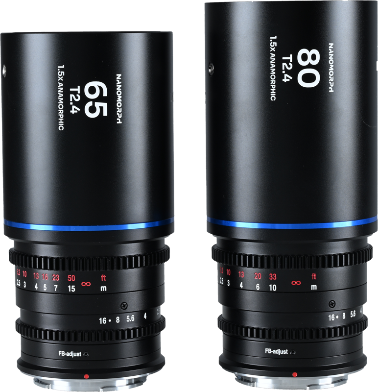 LAOWA Nanomorph S35 Prime 2-Lens Bundle  (65mm,80mm) (Blue) - Sony E