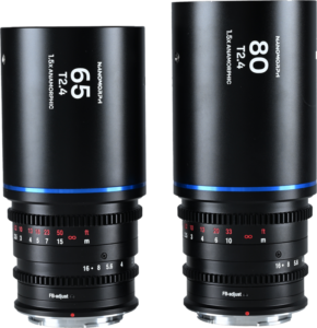 LAOWA Nanomorph S35 Prime 2-Lens Bundle (65mm,80mm) (Blue) - Sony E