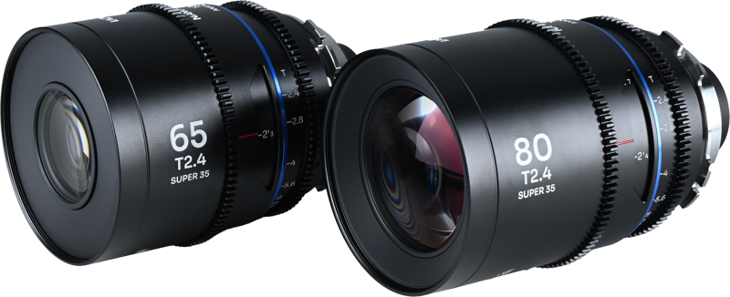 LAOWA Nanomorph S35 Prime 2-Lens Bundle (65mm,80mm) (Blue) - Arri PL/Canon EF
