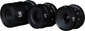 high-performance lens set designed specifically for Micro Four Thirds (MFT) filmmakers. Featuring three professional cine lenses—Laowa 10mm T2.1 Zero-D