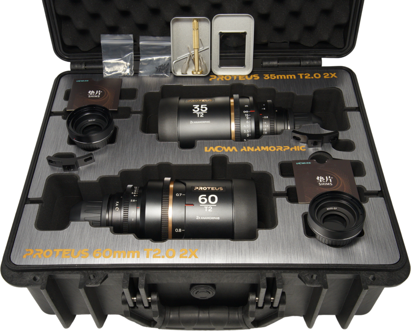 LAOWA Proteus 2X Anamorphic 2-Lens Bundle Set A (35mm, 60mm) - Amber - Arri PL/Canon EF