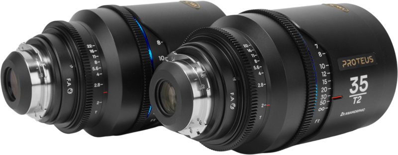 LAOWA Proteus 2xAnamorphic 2-Lens Bundle Set A (35mm, 60mm) - Blue - Arri PL/Canon EF (feet)
